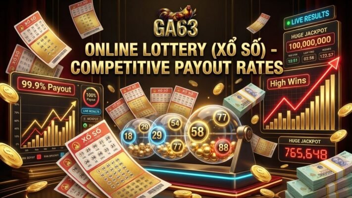 XỔ SỐ 2 Lợi thế vượt trội về tỷ lệ trả thưởng khi chơi Xổ Số Trực Tuyến tại GA63.