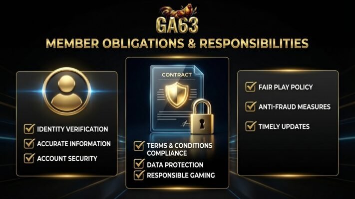 ĐIỀU KHOẢN VÀ ĐIỀU KIỆN 2 Nghĩa vụ và trách nhiệm của thành viên GA63 theo điều khoản và điều kiện sử dụng nền tảng.